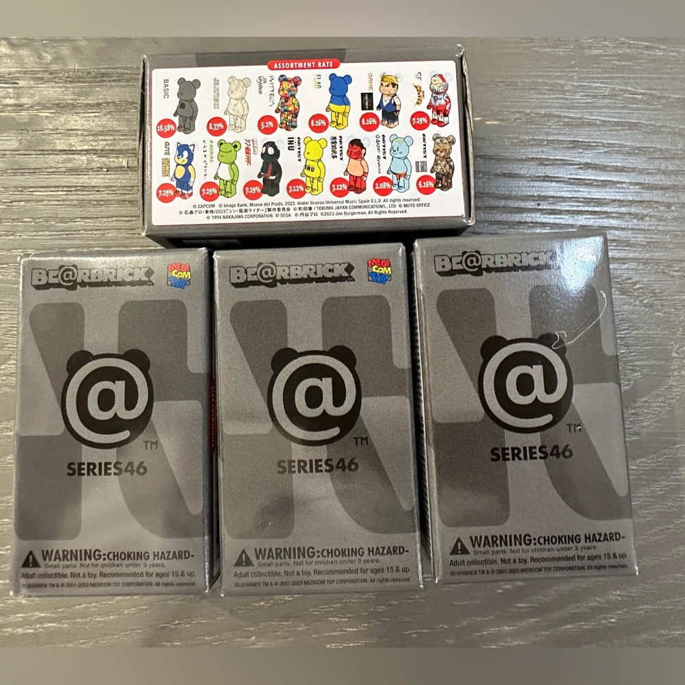 Be@rbrick series 46 unopened SET of 4!
